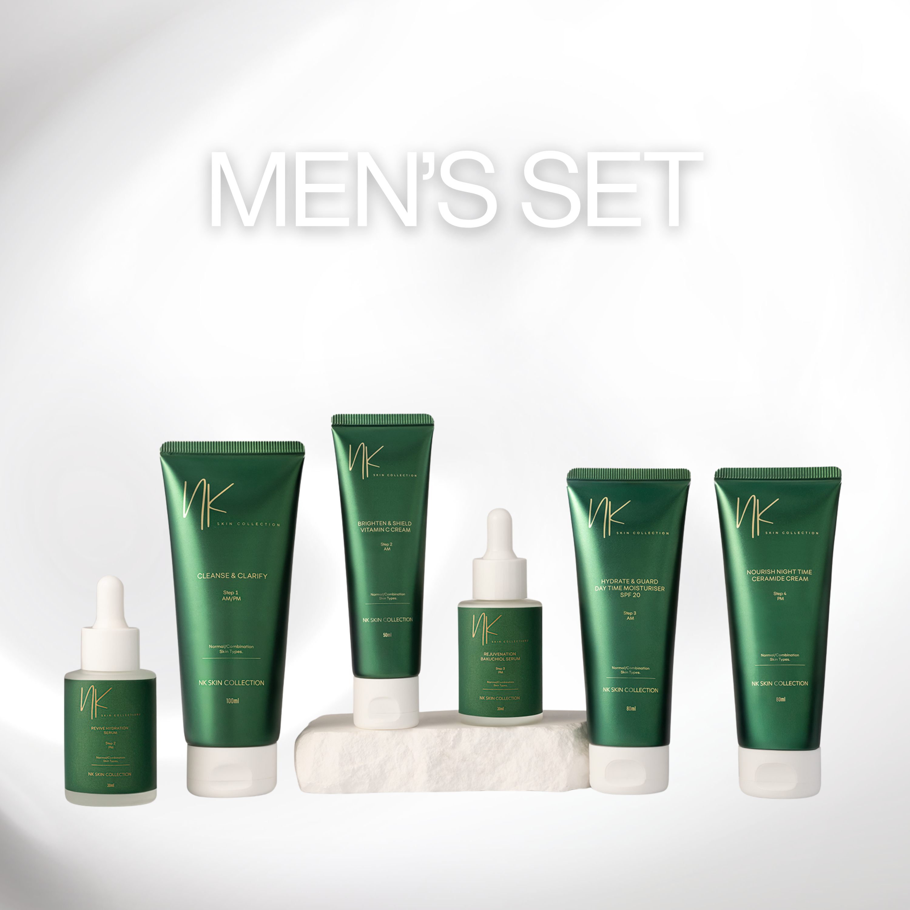 NK Skin Collection Men’s Set. 6-step skincare routine for men